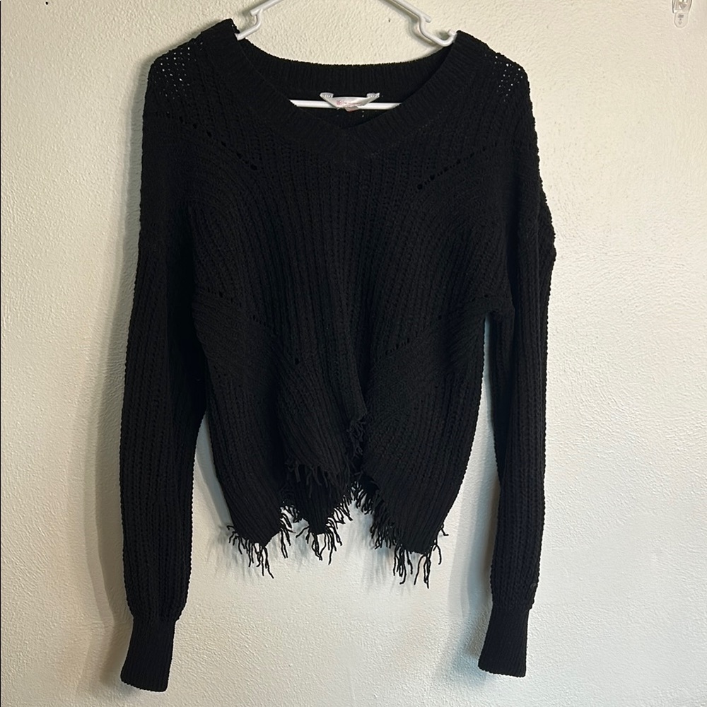 Black Knit Women's Sweater